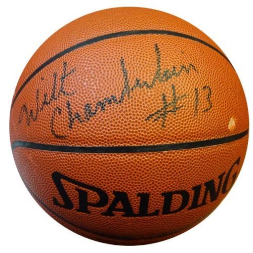 Wilt Chamberlain Signed Spalding Basketball (PSA/DNA)