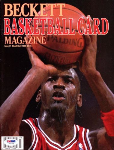 Michael Jordan Vintage Signed Beckett Magazine PSA/DNA Graded MINT 9!