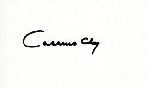 Muhammad Ali Cassius Clay Boldly Signed 3" x 5" Index Card (PSA/DNA)