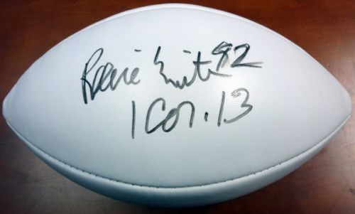 Reggie White Single Signed White Panel NFL Football (PSA/DNA)