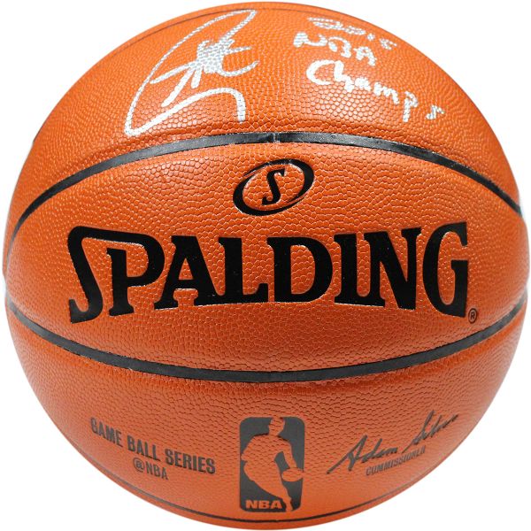 Stephen Curry Signed & Inscribed "2015 NBA Champs" Basketball (Steiner Sports)