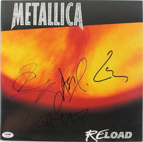 Metallica Group Signed Album: "Reload" (4 Sigs)(PSA/DNA)