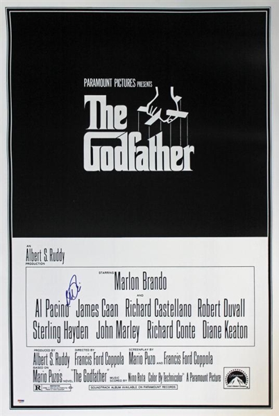 Rare Al Pacino Signed "The Godfather" 27" x 40" Movie Poster (PSA/DNA)