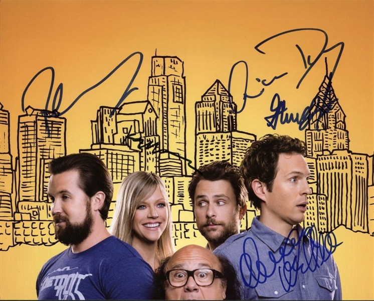 "Its Always Sunny in Philadelphia" Cast Signed Photo w/ Danny Devito, Charlie Day, and More! (5 Sigs)(PSA/DNA)