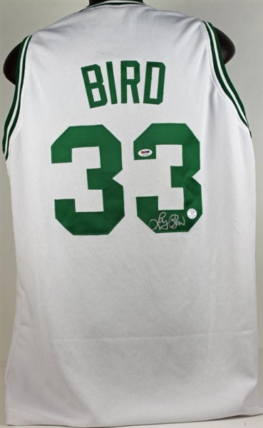 Larry Bird Signed Boston Celtics White Jersey (PSA/DNA)