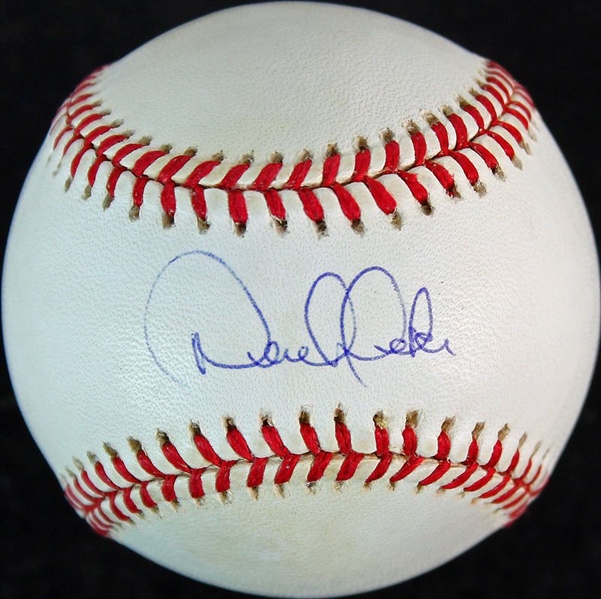 Derek Jeter Rare Signed Rookie-Era OAL (Budig) Baseball (JSA)