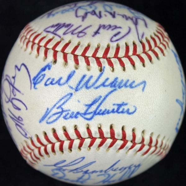 1970 W.S. Champions Baltimore Orioles Team-Signed (28) OAL Baseball (JSA)