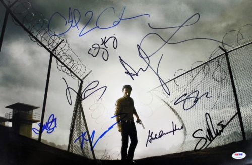 "The Walking Dead" Cast Signed 12" x 18" Color Photo w/ 10 Signatures (PSA/DNA)