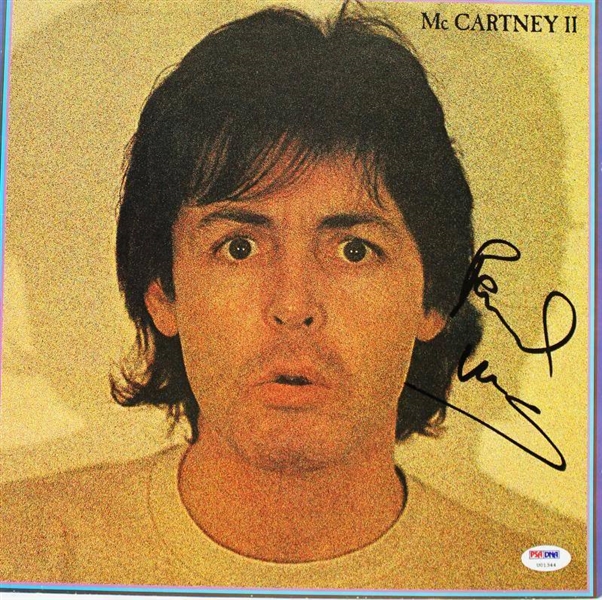 The Beatles: Paul McCartney Signed "McCartney II" Album Cover - PSA/DNA Graded GEM MINT 10!