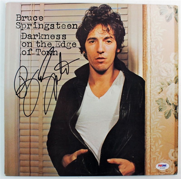 Bruce Springsteen Signed "Darkness on the Edge of Town" Album Cover (PSA/DNA)