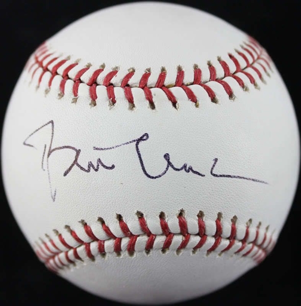 President Bill Clinton Superb Signed OML Baseball (JSA)