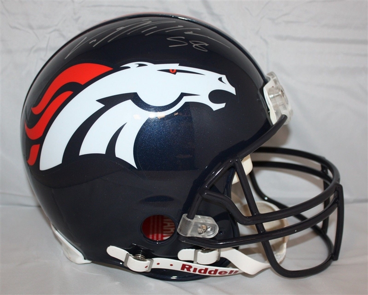 Von Miller Signed Denver Broncos Full Size Helmet (JSA)