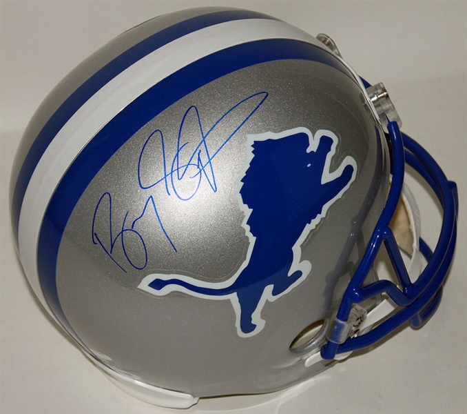 Barry Sanders Signed Detroit Lions Full Sized Helmet (PSA/DNA)