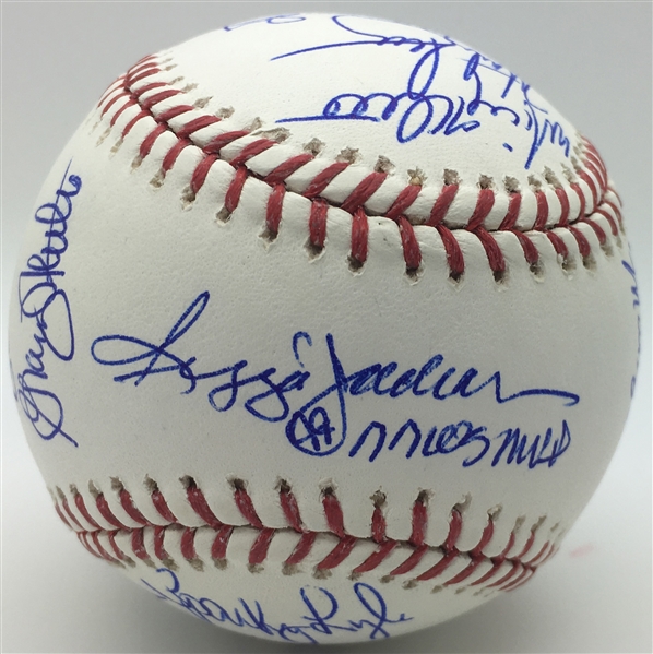 1977 New York Yankees Team Signed OML Baseball w/ 20 Members! (JSA)