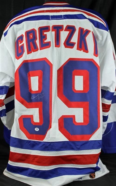 Wayne Gretzky Signed NY Rangers Pro Model Jersey (PSA/DNA)