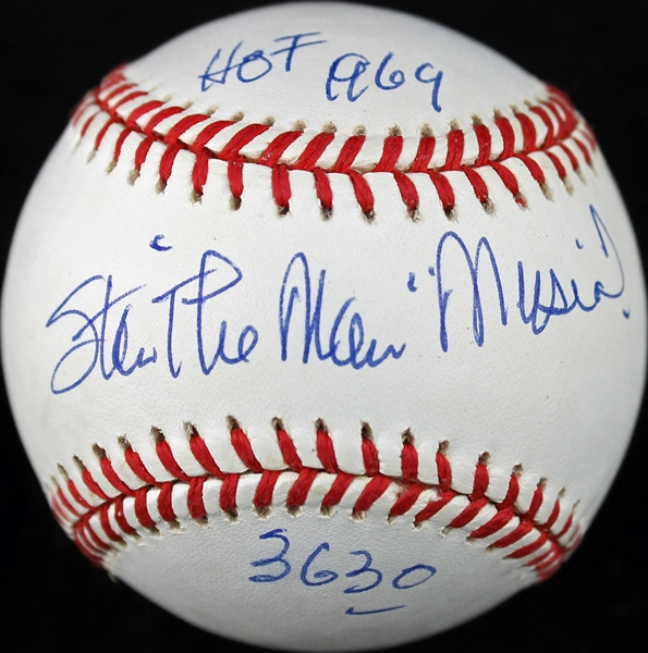 Stan Musial Signed Near-Mint ONL Baseball w/ Unique Inscriptions! (PSA/DNA)