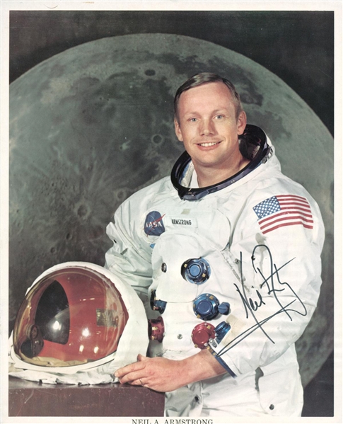 Apollo 11: Neil Armstrong Superb Signed UNINSCRIBED 8" x 10" NASA Photograph (PSA/JSA Guaranteed)