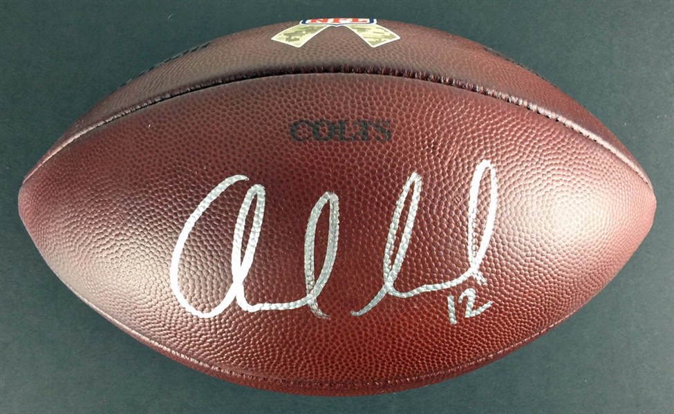 Andrew Luck Game Used & Signed Official NFL Leather Game Model Football (PSA/DNA)