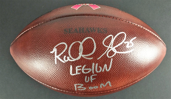 Richard Sherman 2014 Game Used & Signed Official NFL Leather Game Model Football (JSA & Seahawks COAs)