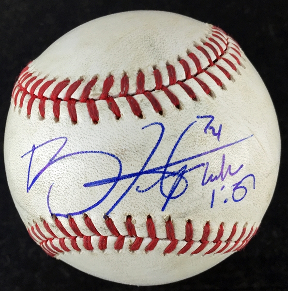 Bryce Harper Signed & Game Used OML Baseball :: 5/26/15 :: WASH vs. CHC :: Harper & Bryant Home Run Game! (MLB Hologram & JSA)