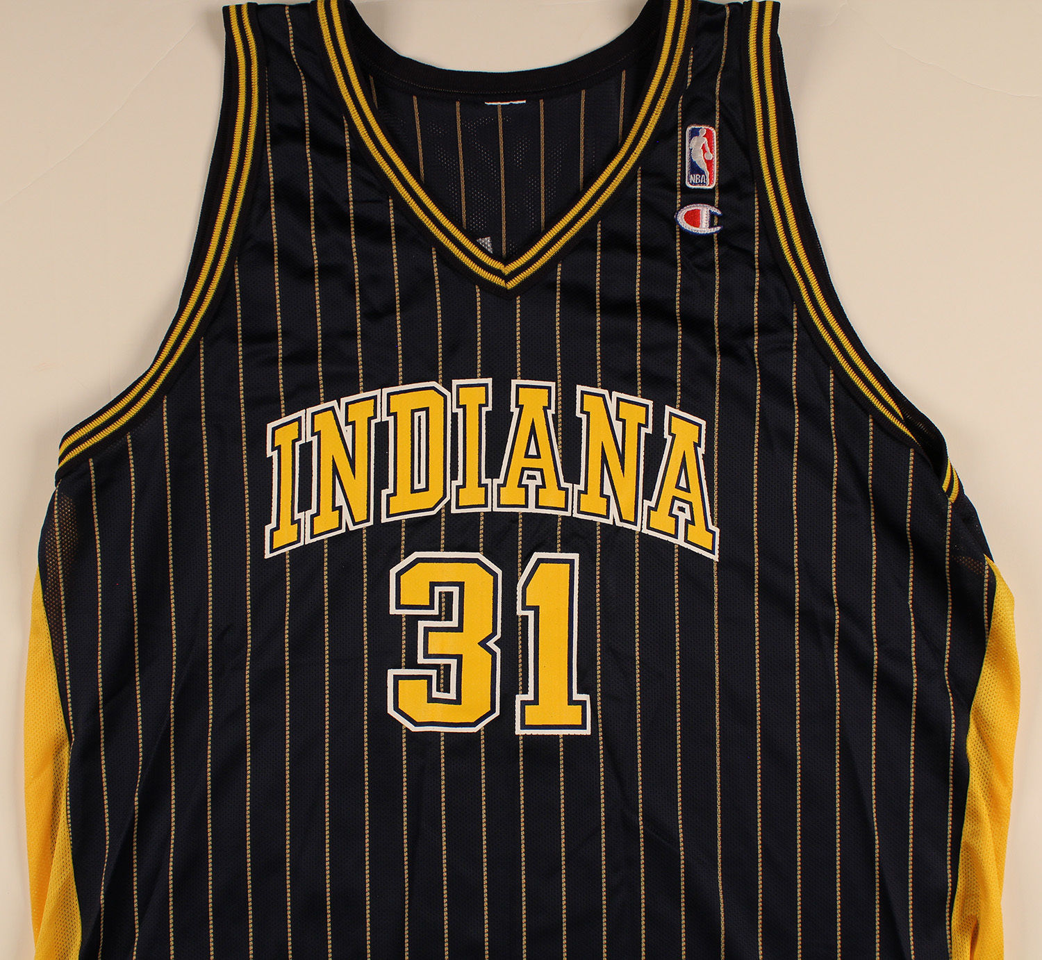 Lot Detail - Reggie Miller Rare Signed Indiana Pacers Champion Jersey (JSA)