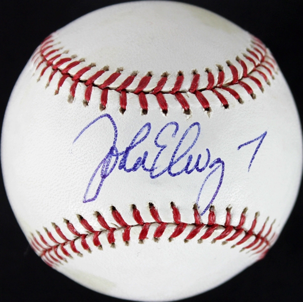 John Elway Signed OML Baseball (PSA/DNA)