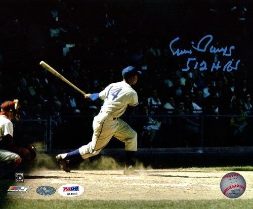 Ernie Banks Signed 8" x 10" Photograph w/ "512 HRs" Inscription (PSA/DNA)