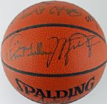1992 "Dream Team" Signed Basketball w/ 12 Sigs incl. Jordan, Ewing, Malone, & Bird (JSA)