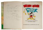 Walt Disney Signed Original 1934 Mickey Mouse Hard Cover Book PSA/DNA MINT 9!
