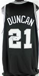 Tim Duncan Game Used & Signed 2001-02 Nike Spurs Jersey (MEARS)