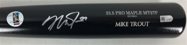 Mike Trout Signed Old Hickory Maple Personal Model Baseball Bat (MLB)