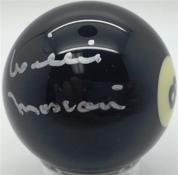 Willie Mosconi Signed Billiards #8 Ball (PSA/DNA)