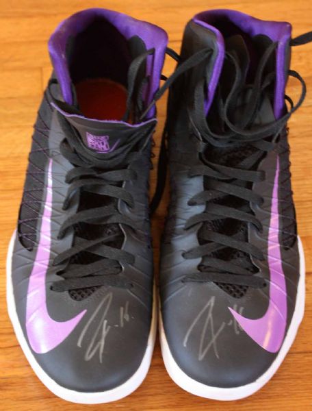 2012-13 Pau Gasol Signed & Game Worn Nike Custom Sneakers (DC Sports)