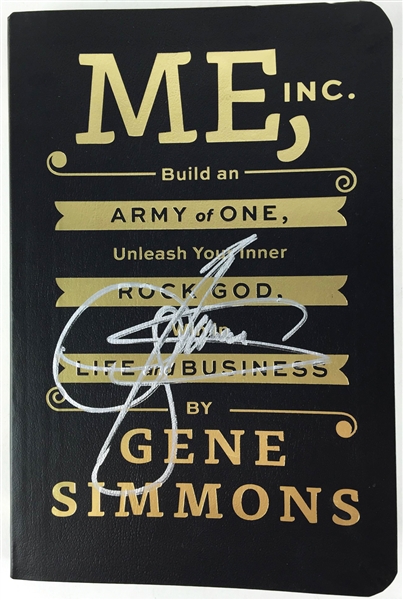 KISS: Gene Simmons Signed First Edition "Me, Inc." Softcover Book (PSA/JSA Guaranteed)