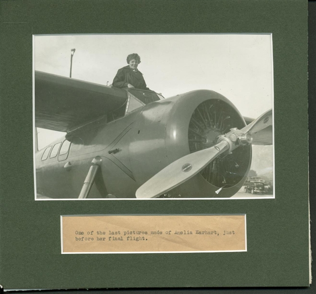 Amelia Earhart Original Type 1 Photograph Minutes Prior To Her Last Mysterious Flight! (PSA)