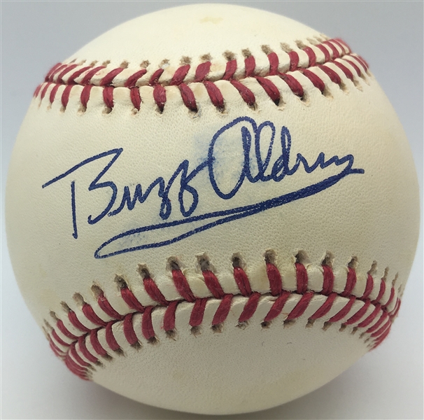 Apollo 11: Buzz Aldrin Rare Single Signed OAL Baseball (PSA/JSA Guaranteed)