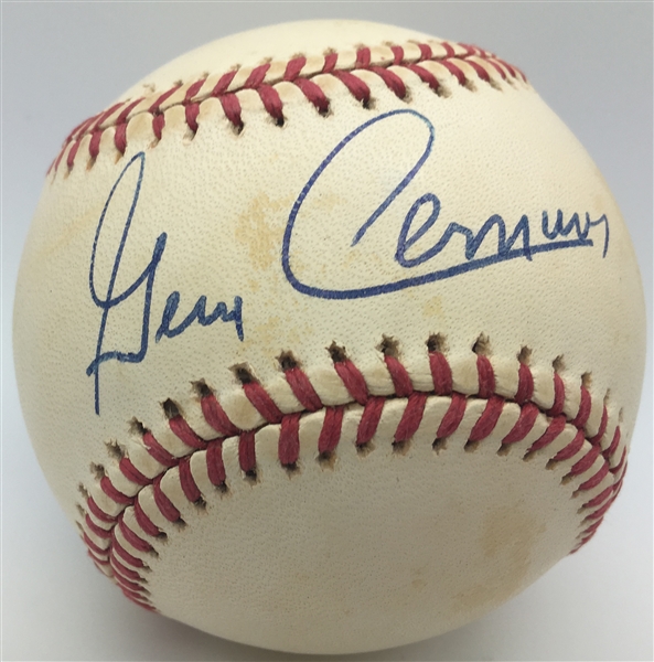 Last Man To The Moon: Gene Cernan Signed OAL Baseball (PSA/JSA Guaranteed)