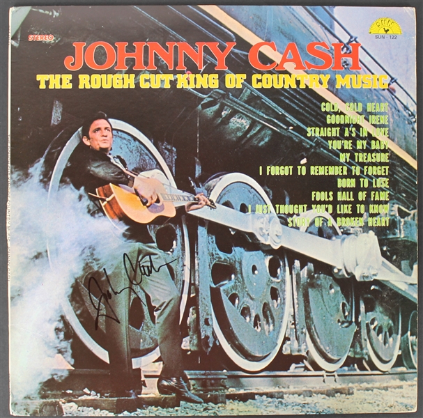 Johnny Cash Signed "The Rough Cut King of Country" Album (PSA/DNA)