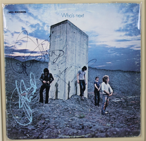 The Who: Group Signed "Whos Next" Album w/ 3 Signatures! (PSA/DNA)
