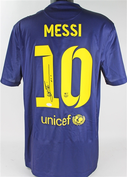 Lionel Messi Signed FC Barcelona Soccer Jersey (PSA/DNA ITP)