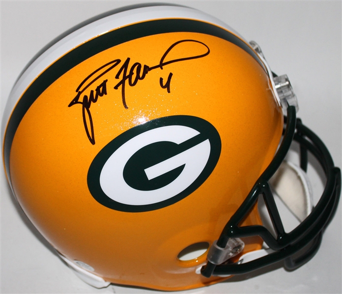 Brett Favre Signed Green Bay Packers Full Sized Helmet (Favre COA)