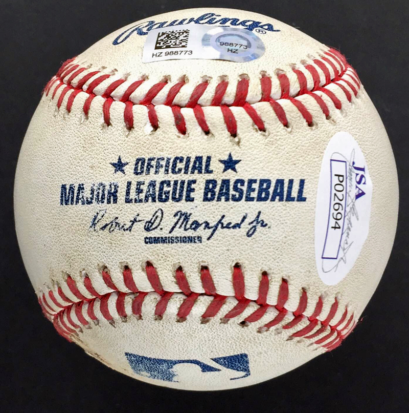 Lot Detail Kris Bryant Signed Game Used Oml Baseball From