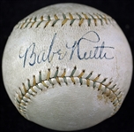 Stunning Babe Ruth Single Signed "Babe Ruth Day" Baseball (JSA)