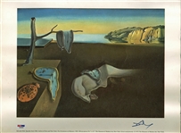 Salvador Dali ULTRA-RARE Signed "The Persistence of Memory" 12" x 16" Artist Print (PSA/DNA)