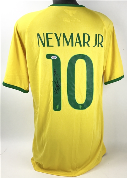 Neymar Signed Nike Brazil Soccer Jersey (PSA/DNA)