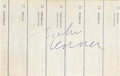 John Lennon Signed 3" x 5" December 1963 Album Page (PSA/DNA Encapsulated)