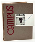 Jackie Robinson Amazing QUADRUPLE (4x) Signed 1938 Padasena Junior College Yearbook (JSA)