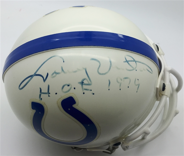 Johnny Unitas Signed Colts Mini Helmet w/ Rare "HOF 1979" Inscription! (PSA/JSA Guaranteed)