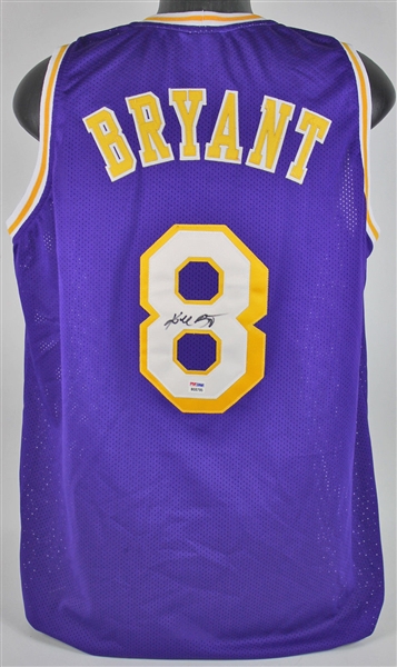 Kobe Bryant Signed Los Angeles Lakes #8 Jersey (PSA/DNA)
