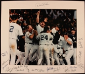 1996 Yankees Vintage Team Signed 25" x 30" Color Photograph (PSA/DNA)